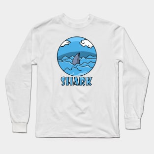 shark in the sea Long Sleeve T-Shirt